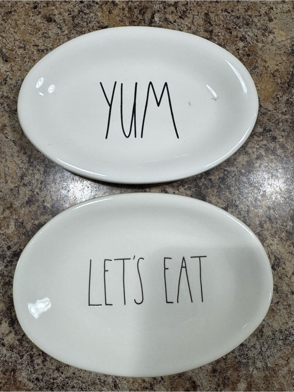 Rae Dunn Bundle of 2 Plates